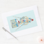 Camp-Ofen Gas Kanister lustige Wanderung Rechteckiger Aufkleber (Umschlag)