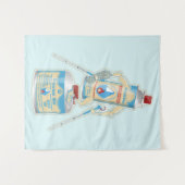 Camp-Ofen Gas Kanister lustige Wanderung Wandteppich (Vorderseite (Horizontal))