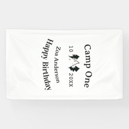 Camp one happy birthday name date campingadventure banner