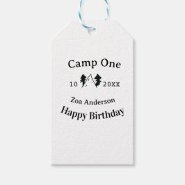 Camp one happy birthday name date campingadventure geschenkanhänger