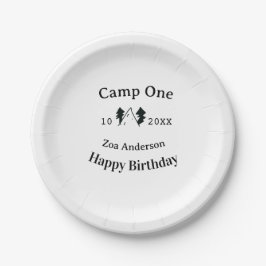 Camp one happy birthday name date campingadventure pappteller