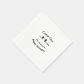 Camp one happy birthday name date campingadventure serviette (Ecke)