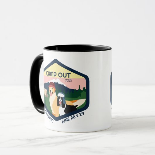 Camp Out 2025 Tasse (Vorderseite Links)
