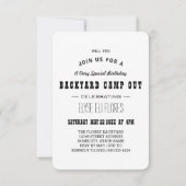 Camp Out Ghost Tree Einladung (Rückseite)