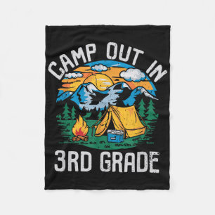 Camp-Out in 3. Klasse Funny Camping Natur zurück z Fleecedecke