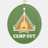 Camp out keramik ornament (Links)