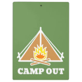 Camp out klemmbrett (Rückseite)