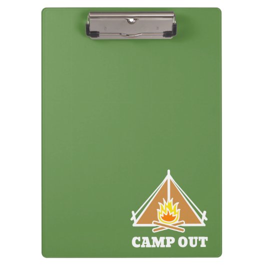 Camp out klemmbrett (Vorderseite)