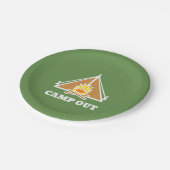 Camp out pappteller (Schrägansicht)