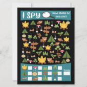 Camp Out Party mit Game auf der Rückseite Einladung (Rückseite)