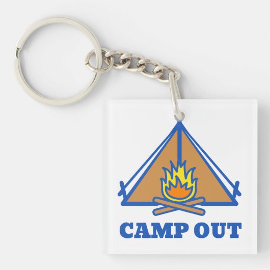 Camp out schlüsselanhänger (Vorderseite)