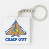 Camp out schlüsselanhänger (Rückseite)