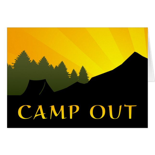Camp Out Sunset Scene (Vorderseite (Horizontal))