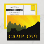 Camp Out Sunset Scene Postkarte (Vorne/Hinten)