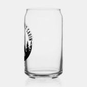 Camp Outdoor Wolf Personalisierter Familienname Dosenglas (Links)