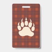 Camp-Personal Rustic Flannel and Bär Foto ID Ausweis (Rückseite)