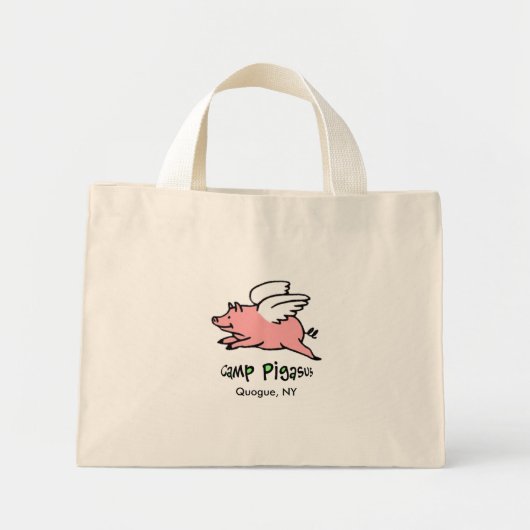 Camp Pigasus, blau-weiß gestreifte Tasche (Vorne)