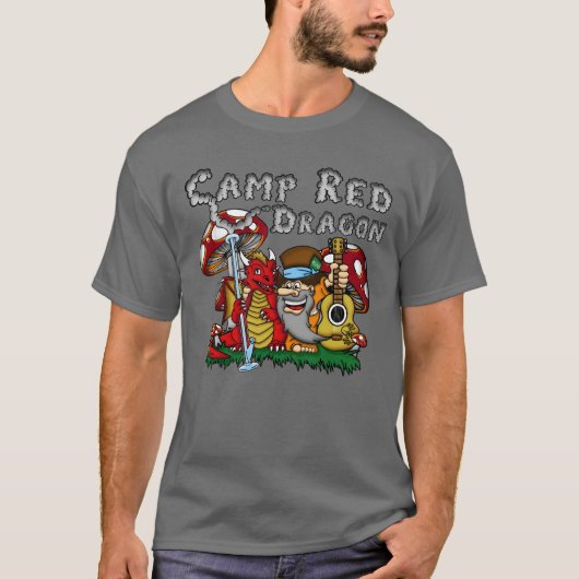 Camp Red Dragon 2025 B.A.T. Dunkelgrau D/S T - Shi T-Shirt (Vorderseite)