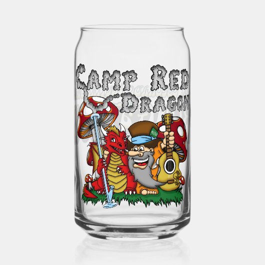 Camp Red Dragon 2025 B.A.T. Kann Glass Dosenglas (Vorderseite)