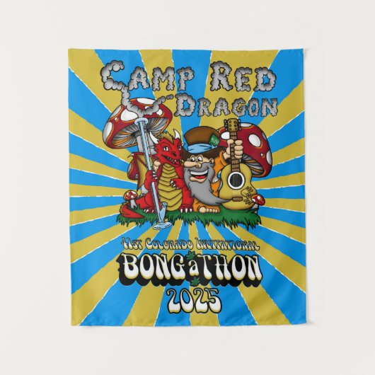 Camp Red Dragon 2025 B.A.T. Tapestry Wandteppich (Vorderseite)