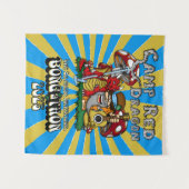 Camp Red Dragon 2025 B.A.T. Tapestry Wandteppich (Vorderseite (Horizontal))