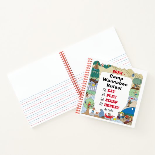 Camp Road Trip Sketchbook Notizblock (Innenseite)