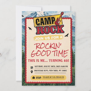 Camp Rock Geburtstag Einladung