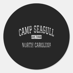 Camp Seagull North Carolina Nc Vintag Runder Aufkleber