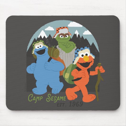 Camp Sesamstraße EST. 1969 Mousepad (Vorne)