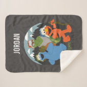 Camp Sesamstraße EST. 1969 | Name hinzufügen Sherpadecke (Vorderseite (Horizontal))