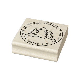 Camp Shattuck - Briefmarke Logo - Briefmarke aus G Gummistempel