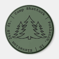 Camp Shattuck - Briefmarke Logo - Magnet