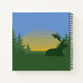 Camp Shattuck - Gästebuch Sunset Elch Notizblock (Rückseite)