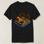 Camp Site Pixel Art Style T-Shirt (Design vorne)