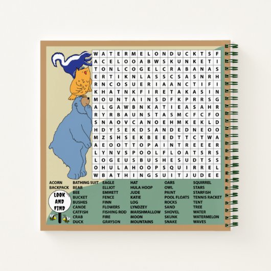 Camp Sketchbook Notizblock (Rückseite)