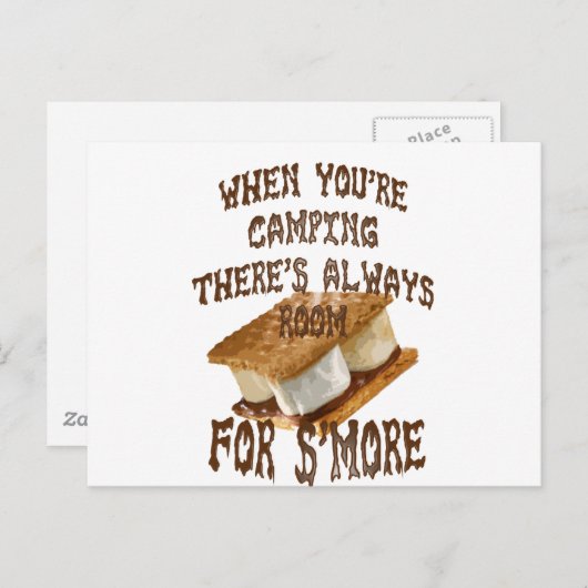 Camp Smores Postkarte (Vorne/Hinten)