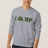 CAMP Sommerwandern Camping Green Tent Sweatshirt (Vorderseite)