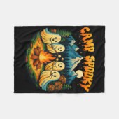 Camp Spooky SommerHalloween Niedlich Ghost Fleecedecke (Vorderseite (Horizontal))