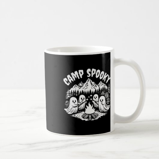 Camp Spooky SommerHalloween Niedlich Ghost Kaffeetasse (Rechts)