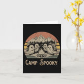 Camp Spooky SommerHalloween Niedlich Ghost Karte (Gelbe Blume)