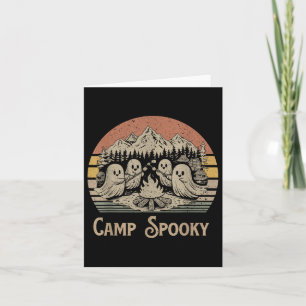 Camp Spooky SommerHalloween Niedlich Ghost Karte