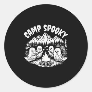 Camp Spooky SommerHalloween Niedlich Ghost Runder Aufkleber