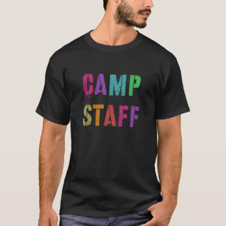 CAMP STAFF Summer Campplatz Gastgeber Crew Berater T-Shirt