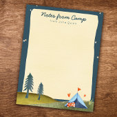 Camp Stationery Watercolor Zent für benutzerdefini Notizblock
