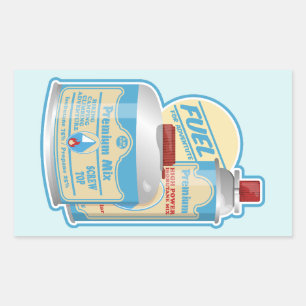 Camp Stove Gas Kanister Propane Butane Rechteckiger Aufkleber