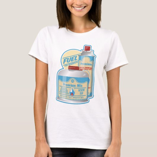 Camp Stove Gas Kanister Propane Butane T-Shirt (Vorderseite)