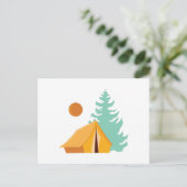 Camp-Szene Postkarte (Stehend Vorderseite)