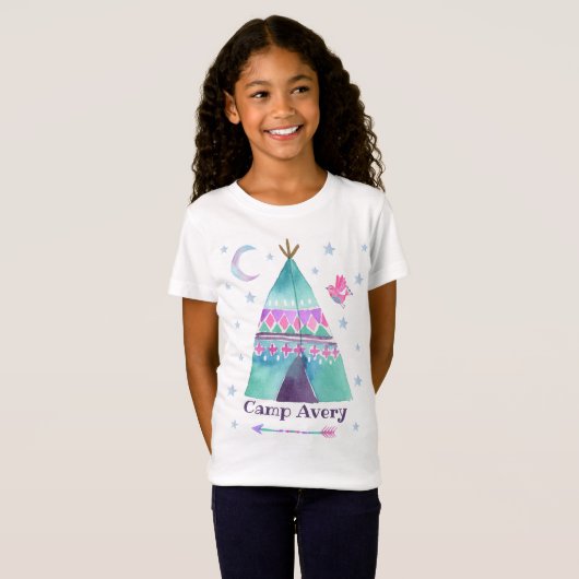 Camp T - Shirt Girl Camping T - Shirt (Vorne ganz)