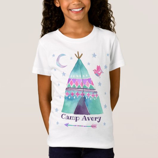 Camp T - Shirt Girl Camping T - Shirt (Vorderseite)