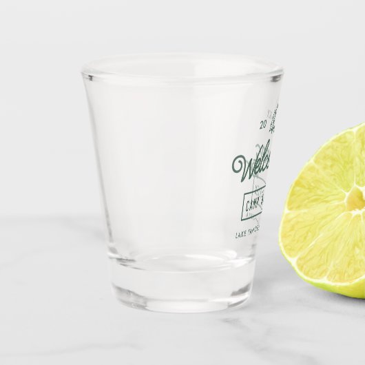Camp Theme Junggeselinnen-Abschied Schnapsglas (Links)